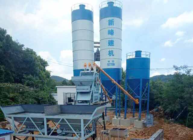 35m3/h Concrete Mixing Plant has been established