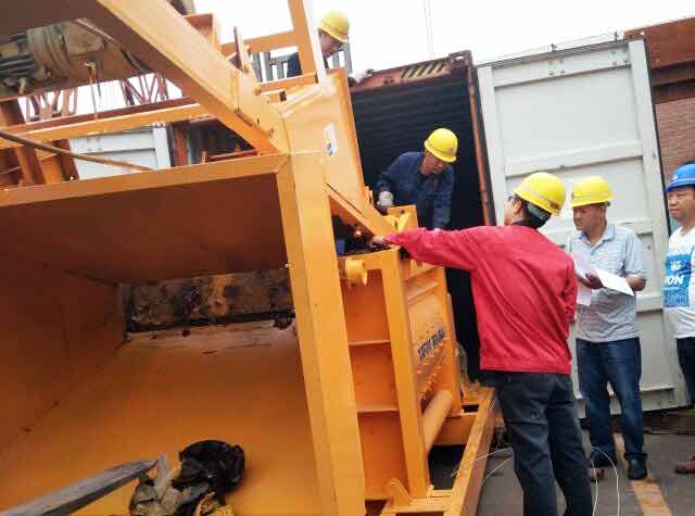 JS750 Concrete Mixer is loading to Labuan