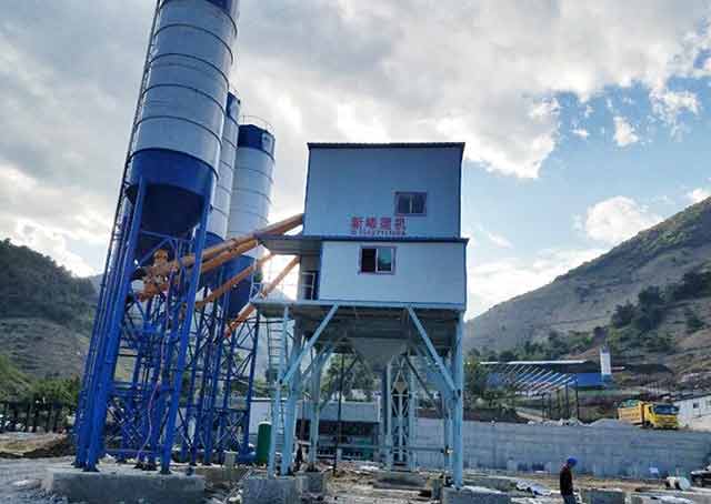 90m3/h Concrete Batching Plant has been established