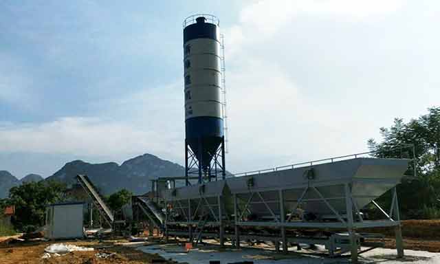 60m3/h Concrete Batching Plant is establishing in Kathmandu
