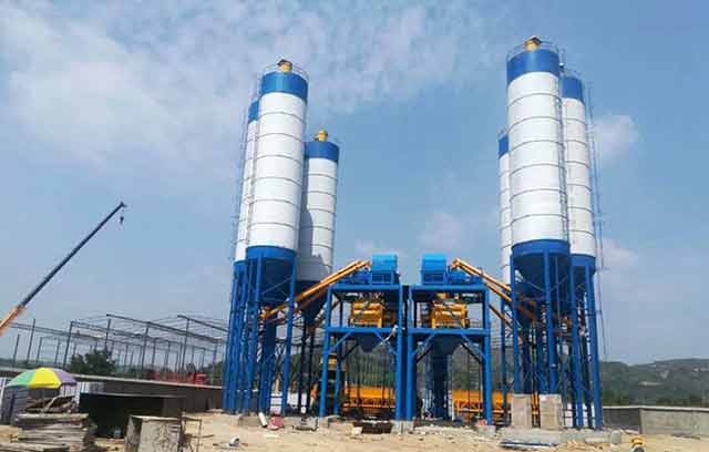 180m3/h Concrete Batching Plant has been installed in Quezon city