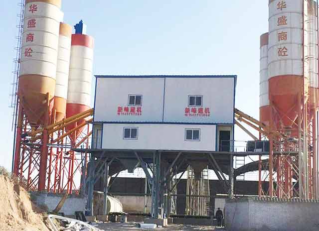 A Double Concrete Batching Plant which's output is 360m³/h !