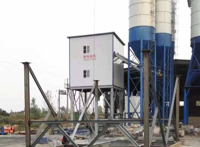 Xinfeng 120m³/h Concrete Mixing Plant is establishing