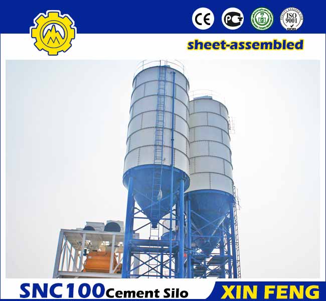 Sheet-assembled 100T Cement Silo