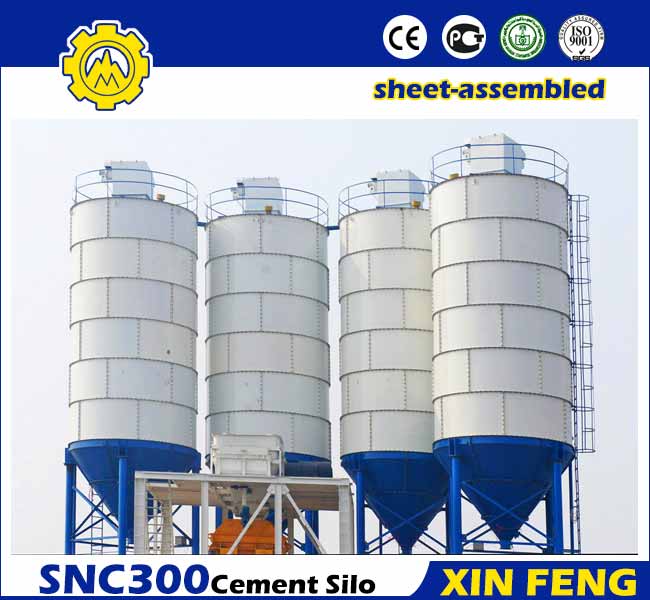 Sheet-assembled 300T Cement Silo