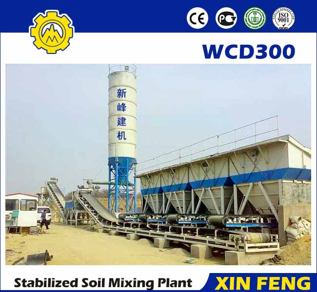 WCD300 stabilized soil batching plant