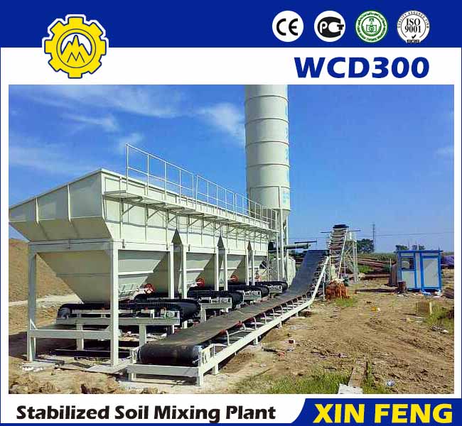 WCD300 stabilized soil batching plant