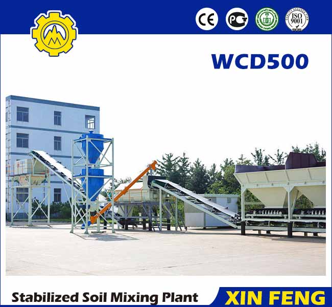 WCD500 stabilized soil batching plant