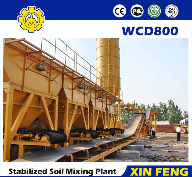 WCD800 stabilized soil batching plant